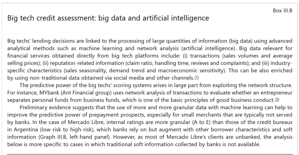 Bank of International Settlements Big Data AI